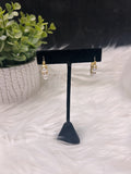 Pearl Gold Hoops