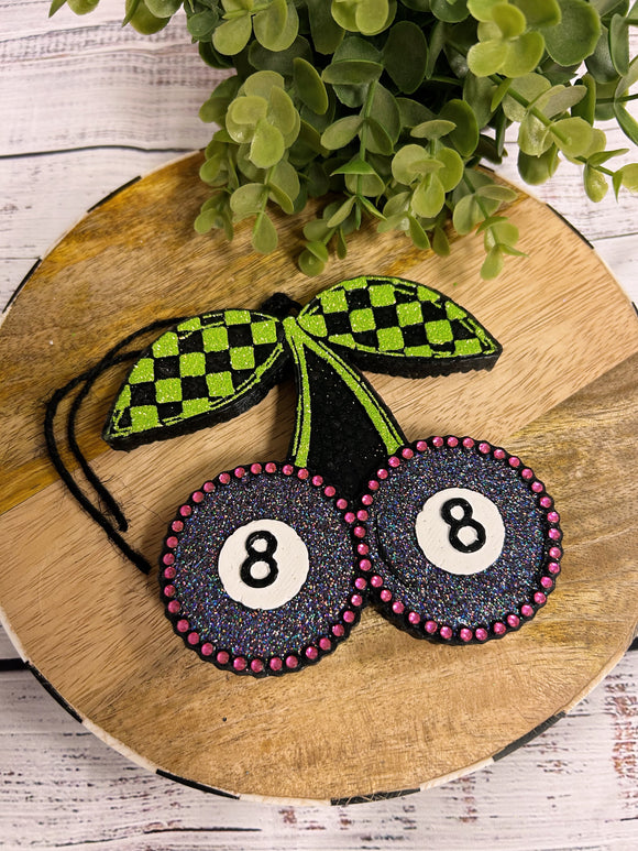 Check 8 Ball Cherries Car Freshie