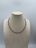 4mm 16" Silver Plated Round Copper Pearl Necklace