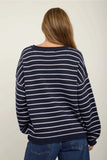 Kimbren Stripe Crew Neck Sweater