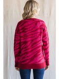 Kate Zebra Print Sweater