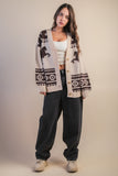 Kenzie Oversized Western Sweater Cardigan