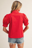 Bryn Embroidery Accent Top