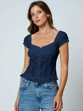 Maddy Textured Ruffle Top