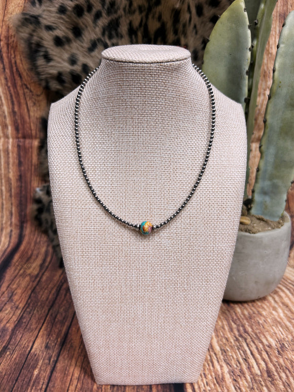 Navajo Pearl Multi Bead Necklace