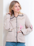 Keeley Embroidery  Sweater Jacket
