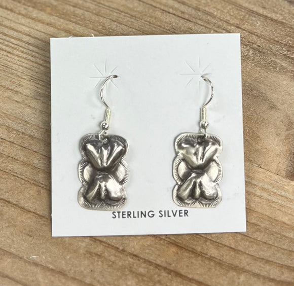 Joan Begay Navajo Sterling Silver Earrings