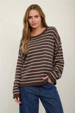 Kimbren Stripe Crew Neck Sweater