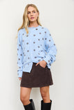 Kam Polka Dot Knit Cardigan