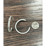 Crystal Hoop Stud Earrings