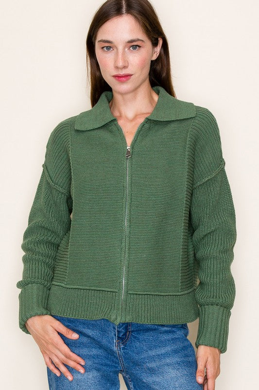 Myra Collard Cardigan Jacket