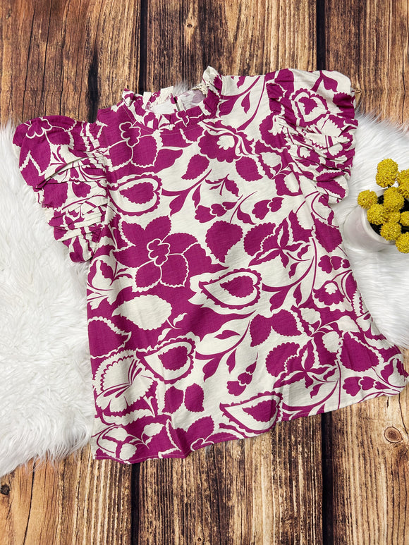 Carleigh Floral Puff Sleeve Top