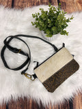 Crossbody Leather & Cowhide Purse