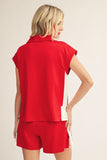 Jan Quarter Zip Shorts Sets