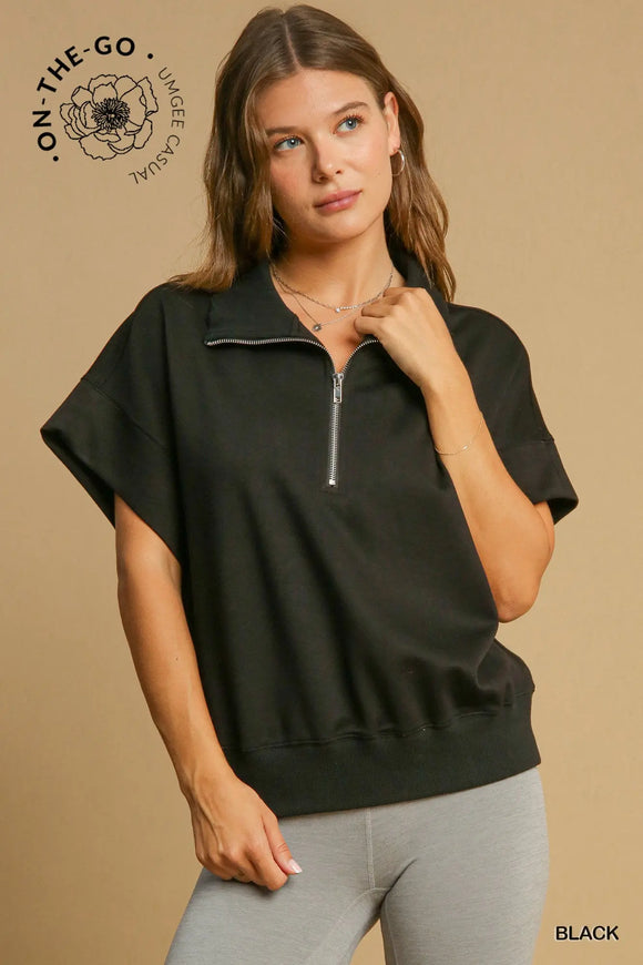 Clara Relaxed Half-Zip Pullover