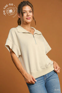 Clara Relaxed Half-Zip Pullover
