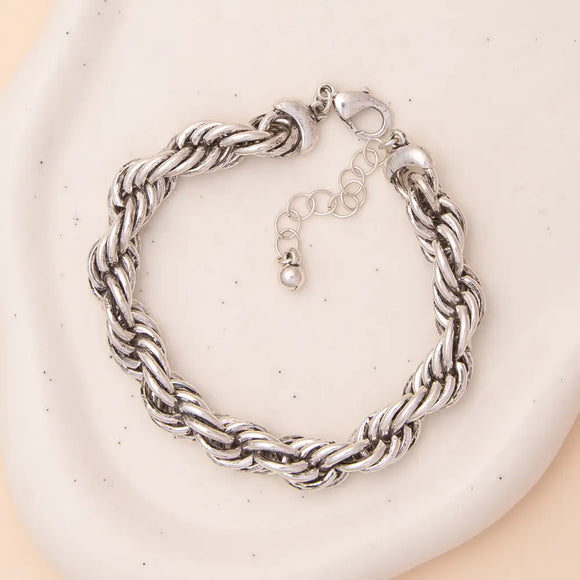 Western Chunky Rope Chain Bracelet