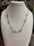 Gold Horsebit Chain Necklace