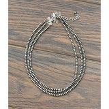 Handmade 17" 4mm Navajo Bead Necklace