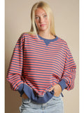 Lori Striped Oversized Sweatshirt