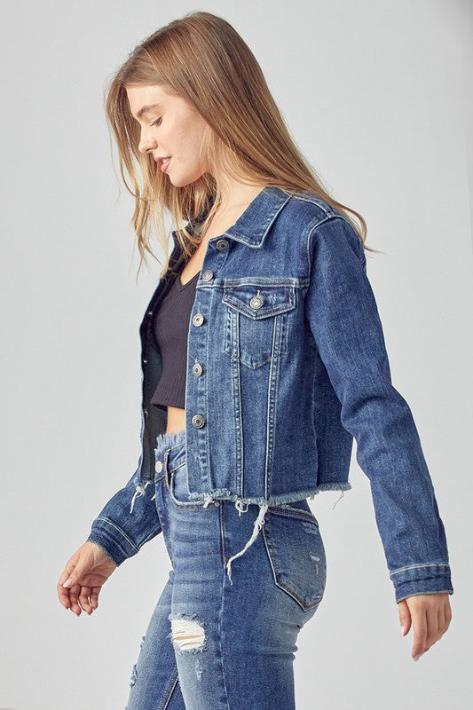 Risen Distressed Vintage Denim Jacket