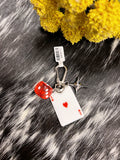 Acing Card Keychain Charm
