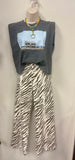 Jules Zebra Wide Leg Pants