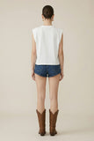 Kelsie Muscle Top with Western Embroidery