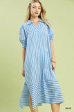 Brylee Striped Puff Sleeve Dress