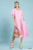 Brylee Striped Puff Sleeve Dress