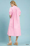 Brylee Striped Puff Sleeve Dress