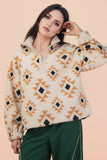 Hazel Aztec Half Zip Up