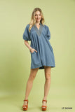 Mio Denim Mini Dress