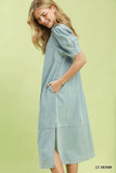 Demi Puff Sleeve Midi Dress