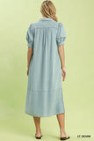 Demi Puff Sleeve Midi Dress