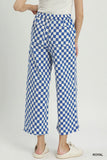 Brandi Checker Mineral Wash Pants