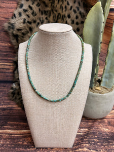 Turquoise Disc Necklace