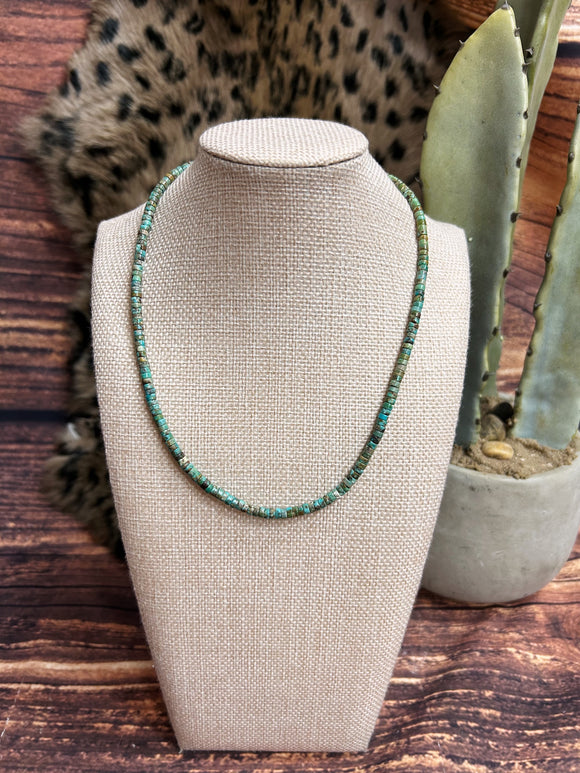Turquoise Disc Necklace