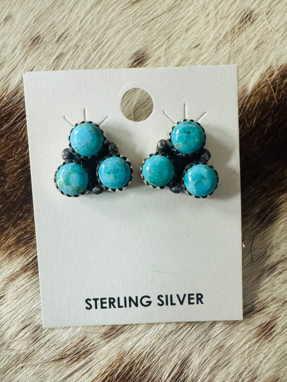 Hada SS Kingman Turqose Earrings