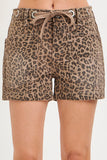 Risen Leopard Print Shorts
