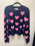 Alyssa Fuzzy Heart Sweater