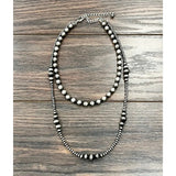 Handmade 22" Navajo Bead Necklace