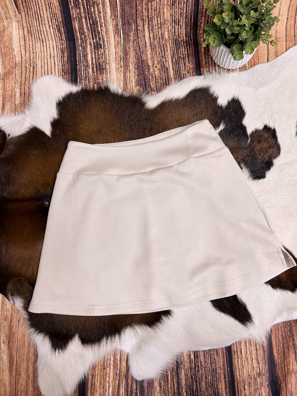 Tracy Sporty Skort- Ecru