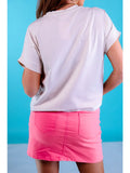 Nova Denim Skirt, Pink