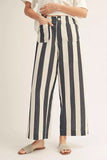 Brodi Wide Leg Striped Pants
