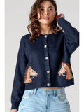 Rylee Horse Cropped Sweater
