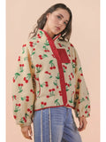 Kelly Cherry Fleece Jacket