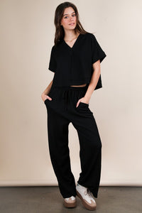 Malery Textured Set-Black
