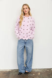 Kam Polka Dot Knit Cardigan