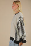 Hannah Striped Sweatshirt